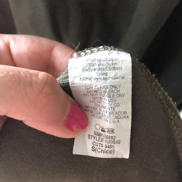 Seven Sisters olive green midi dress, size Small - Picture 5 of 6